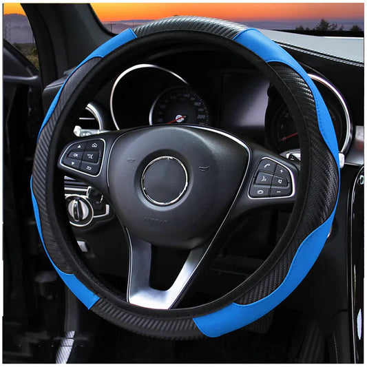 Funda de fibra de carbono para volante de coche
